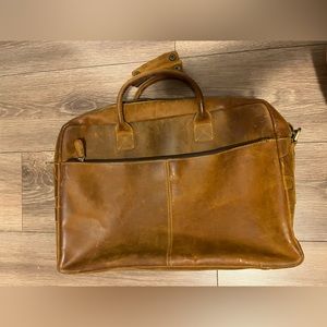 Genuine leather laptop bag